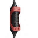 Dreiphasige tragbare Ladestation für Elektrofahrzeuge Typ 2 11 kW 16 A Kabel 5 m CEE und Schuko-Adapter Ladestation mit Display Schwarz 3