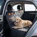 Hamaka til hunde i bilen Vandtæt betræk til bagsæder med netvindue 137 x 147 cm Oxford 600D Sort Til personbiler og SUV'er 3