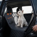 Hamaka til hunde i bilen Vandtæt betræk til bagsæder med netvindue 137 x 147 cm Oxford 600D Sort Til personbiler og SUV'er 5