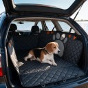 Hamaka til hunde i bilen Vandtæt betræk til bagsæder med netvindue 137 x 147 cm Oxford 600D Sort Til personbiler og SUV'er 6