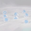 Silikonpropper NICEHCK C04 Sæt af 4 par Størrelser SS S M og L Flydende silicone Gennemsigtig med blåt kerne til IEM hovedtelefoner 2