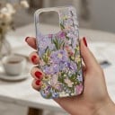 Pouzdro na iPhone 18 Pro Max Průhledný matný kryt Malovaný motiv fialové louky Měkký rám z TPU Tvrdý zadní panel Ochrana proti nárazům 2