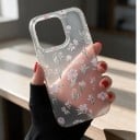 Pouzdro na iPhone 18 Pro Max Průhledný matný kryt Motiv pudrově růžových květů Měkký rám z TPU Tvrdý zadní panel Ochrana proti nárazům 3