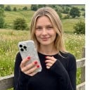 Pouzdro na iPhone 18 Pro Max Průhledný matný kryt Motiv pudrově růžových květů Měkký rám z TPU Tvrdý zadní panel Ochrana proti nárazům 5