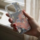 Pouzdro na iPhone 18 Pro Max Průhledný matný kryt Vlaštovky a košíky s květy Měkký rám z TPU Tvrdý zadní panel Ochrana proti nárazům 2