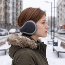 Klapas de Inverno para as Orelhas com Faixa Reflexiva Dobrável em Fleece e Forro de Pelúcia Unissexo para Homens e Mulheres para Passeios 2