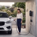 Ladestation für Elektroautos Wallbox Typ 2 22 kW 32 A 3-phasig Kabel 5 m WiFi Bluetooth und RFID Schwarz Heimladen 2