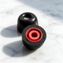 Skumpropper til Sony WF-1000XM4 og WF-1000XM5 Størrelse L Diameter 13 mm Par Hukommelsesskum Sort og rød Erstatningspropper til ørerne 4
