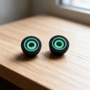 Skumpropper til Sony WF-1000XM4 og WF-1000XM5 Størrelse M Diameter 12 mm Par Hukommelsesskum Sort og grøn Erstatningspropper til ørerne 4