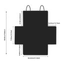 Beskyttelses tæppe til bilens bagagerum til hunde 180 x 105 cm Vandafvisende Oxford 600D betræk med sider og bagagerumsbeskytter til SUV 4