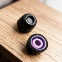Skumpropper til Sony WF-1000XM4 og WF-1000XM5 Størrelse S Diameter 11 mm Par Hukommelsesskum Sort og Lilla Erstatningspropper 2