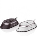 Mini håndjernstryger til tørre Multifunktionel Non-stick keramisk sål Sammenklappeligt håndtag Etui og sprayflaske 1