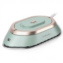 Mini håndjernstryger til tørre Multifunktionel Non-stick keramisk sål Sammenklappeligt håndtag Etui og sprayflaske 10