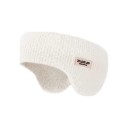 Faixa de Inverno com Orelhas de Peluche Malha Canellada Circunferência 48 cm Poliéster Elástico de Duas Camadas Para Passeios e Esqui 11