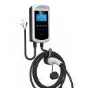 Wallbox Ladegerät für Elektroautos Typ 2 7,6 kW 32 A 1-phasig 4,3 Zoll LCD-Display WiFi-App und RFID Kabel 5 m Silber-Schwarz 1
