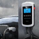 Wallbox Ladegerät für Elektroautos Typ 2 22 kW 32 A 3-phasig 4,3 Zoll LCD-Display WiFi-App und RFID Kabel 5 m Silber-Schwarz 3