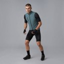 Men's Sleeveless Cycling Gilet Full-Length Zip Chest Pocket High Collar Polyester 5