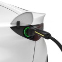 Lade kabel für Elektroautos Typ 2 auf Typ 2 22 kW 32 A 3-phasig Länge 10 m Fluoreszierender Streifen Schwarz Für Wallbox und öffentliche Stationen 6
