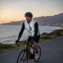 Men's Sleeveless Cycling Gilet Reflective Material Chest and Side Zip Pockets Stand-Up Collar Mesh Lining Polyester Grey 10