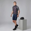 Men's Sleeveless Cycling Gilet Full Length Zip Stand-Up Collar Stretch Hem Polyester and Elastane 7