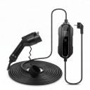 Tragbare Ladestation für Elektrofahrzeuge Typ 1 J1772 Stecker Schuko 3,6 kW 6 bis 16 A Kabel 10 m LCD-Display IP66 Schwarz Für normale Steckdose 1