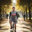 Men's Sleeveless Cycling Gilet Full-Length Zip Stand-Up Collar Extended Back Polyester Grey with Pink and Black Stripes 8