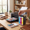 Barevné inkoustové kazety 603XL Kompatibilní s Epson Expression Home XP-2100 XP-3100 XP-4100 Sada 3 ks 13,5 ml Modrá magenta a žlutá 3