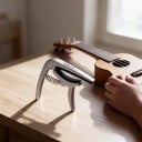 Kapodastre til ukulele Guitto GGC-07 9,5 x 7,3 x 1,5 cm hurtigspændingsfjedermekanisme i zinklegering med silikonepude 3