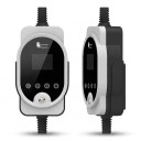 Tragbare Ladestation für Elektrofahrzeuge Typ 2 11 kW 16 A 3-phasig WiFi-App Kabel 5 m Stecker CEE IP66 Weiß-Schwarz Wandmontage möglich 4