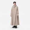 Dlouhá nepromokavá pláštěnka pončo s rukávy a kapucí s kšiltem z tkaniny Oxford 300D univerzální velikost unisex 1