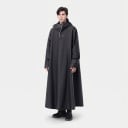 Dlouhá nepromokavá pláštěnka pončo s rukávy a kapucí s kšiltem z tkaniny Oxford 300D univerzální velikost unisex 8