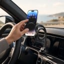 Držák na telefon do auta s přísavkou Ohebný husí krk 30 cm Rameno ze slitiny 21 cm Otočný o 360° Černý Na čelní sklo i palubní desku 4