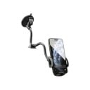 Držák na telefon do auta s přísavkou Ohebný husí krk 30 cm Rameno ze slitiny 21 cm Otočný o 360° Černý Na čelní sklo i palubní desku 9