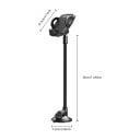 Držák na telefon do auta s přísavkou Ohebný husí krk 30 cm Rameno ze slitiny 21 cm Otočný o 360° Černý Na čelní sklo i palubní desku 10