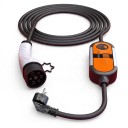 Tragbare Ladegerät für Elektroautos Typ 2 3,5 kW 8 bis 16 A Schuko-Stecker 110 bis 240 V Kabel 3,5 m Orange-Schwarz Für die Steckdose 3