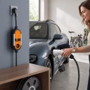 Tragbare Ladestation für Elektrofahrzeuge Typ 1 J1772 3,5 kW 8 bis 16 A Schuko-Stecker 110 bis 240 V Kabel 3,5 m Orange-Schwarz Für Steckdose 4