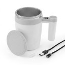 Cana autoamestecătoare 8,5 x 14,8 cm pentru 400 ml din oțel inoxidabil cu afișaj de temperatură și încărcare magnetică pentru cafea și lapte 1