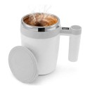 Cana autoamestecătoare 8,5 x 14,8 cm pentru 400 ml din oțel inoxidabil cu afișaj de temperatură și încărcare magnetică pentru cafea și lapte 3