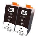Černé inkoustové kazety 903XL Pro HP OfficeJet Pro 6950 6960 6970 6975 6978 Sada 2 ks 55 ml Barvivový inkoust s čipem Na dokumenty 1