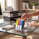 Barevné inkoustové kazety 903XL Pro HP OfficeJet Pro 6950 6960 6970 6978 Sada 3 ks 15 ml Barvivový inkoust Modrá magenta a žlutá 4