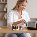 Inkoustové kazety 903XL Pro HP OfficeJet Pro 6950 6960 6970 6975 6978 Sada 5 ks 2x Černá 55 ml a Modrá magenta i žlutá 15 ml 3