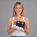 Inkoustové kazety 903XL Pro HP OfficeJet Pro 6950 6960 6970 6975 6978 Sada 5 ks 2x Černá 55 ml a Modrá magenta i žlutá 15 ml 6