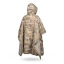 Maskáčové pončo pláštěnka s kapucí šířka 140 cm polyester s PU vrstvou skládací s úložným vakem pro turistiku unisex 3