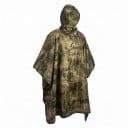 Maskáčové pončo pláštěnka s kapucí šířka 140 cm polyester s PU vrstvou skládací s úložným vakem pro turistiku unisex 9