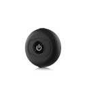 Trådlös bluetooth-adapter för ljudöverföring Bluetooth 5.0 Räckvidd 10 m 3,5 mm jack och Micro USB Rund svart kropp Ljudkablar i förpackningen 1