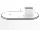 Trådlös laddningsstation 3i1 för telefon och Apple Watch samt AirPods Total effekt 10 W USB-C-kontakt Plast ABS och PC 1