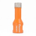 14 mm Diamond Drill Bit with M14 Thread for Angle Grinder Vacuum Brazed Diamond Orange Dry Drilling into Tiles Marble Granite and Glass 1