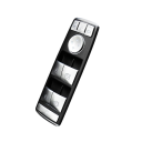 14 x autocolantes para botões para Mercedes Benz ABC Class W204 W212 GLA GLK CLA GL ML GLE, cromado pérola, prateado 3