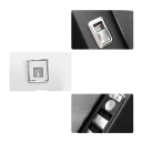 14 x autocolantes para botões para Mercedes Benz ABC Class W204 W212 GLA GLK CLA GL ML GLE, cromado pérola, prateado 4