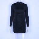 Mini rochie de damă cu mâneci lungi A2798 1